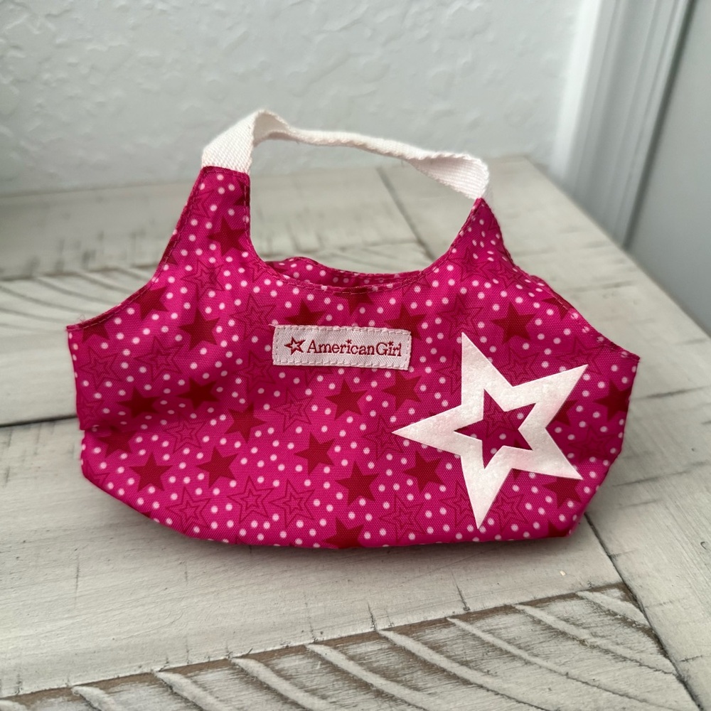 American Girl Truly Me Mini Doll Tote Fuchsia Starry Kids Bag